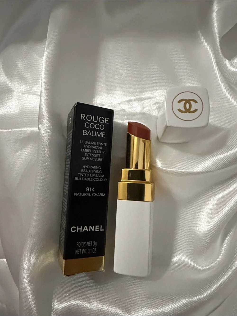 CHANEL Rouge Coco Baume 914 Natural Charm - Pink-Brown Tint